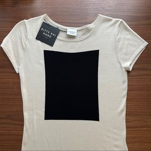 NWT-Bitte Kai Rand Square Graphic Top